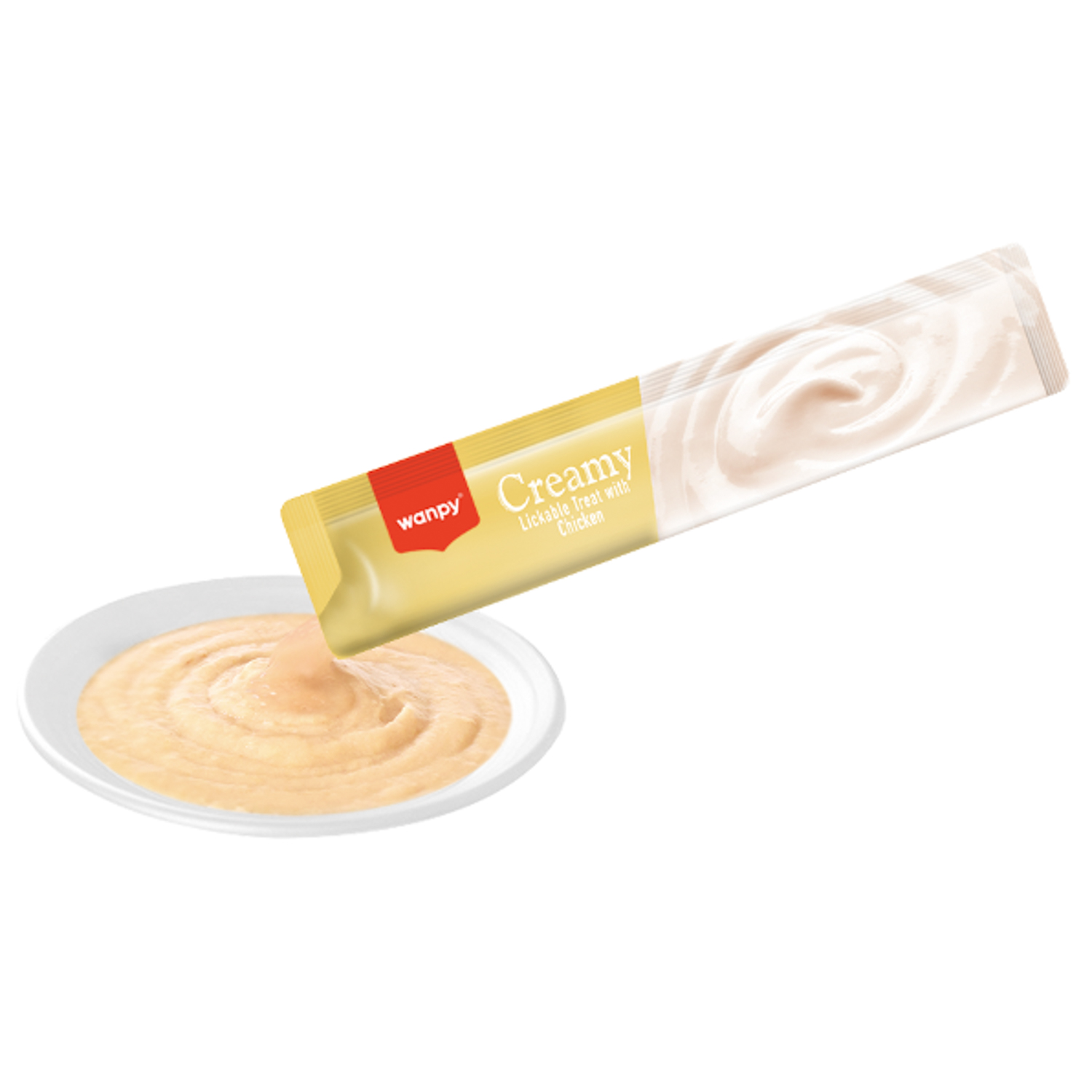 Wanpy Cat Лакомство для кошек "нежное пюре" из курицы 25 шт х14 г