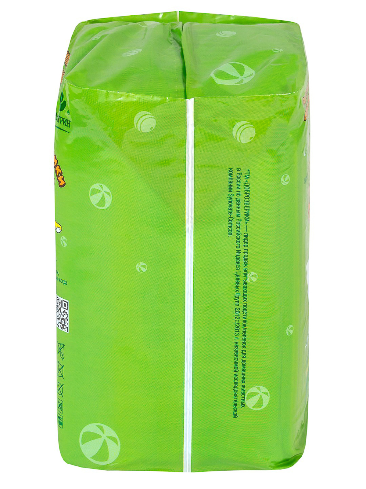 Доброзверики подстилки впитывающие для животных с суперабсорбентом 60х40 см, 12 шт. "Сухие лапки"